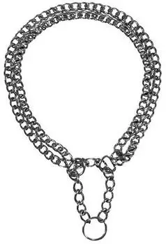 Trixie Zug-Stopp-Kettenhalsband, 2-reihig, L-XL, 60cm/2,5mm