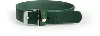 Das Lederband Hundehalsband Weinheim Hunting Green, Länge: 57 cm