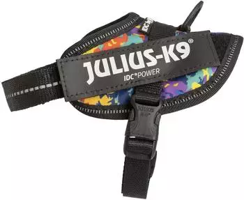 Julius K-9 IDC Powerharness Hundegeschirr multicolor, Baby 2 (2XS) (16IDC-CRAZY-B2-AMZ)