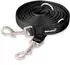Rudelkönig Frida verstellbare Hundeleine, Nylon, schwarz, 2,3m