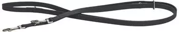 Beeztees Balacron Ax Hundeleine verstellbar, Kunstleder, schwarz, 4-fach