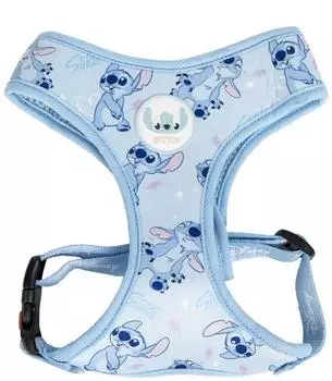 CERDÁ LIFE'S LITTLE MOMENTS Stitch Hundegeschirr atmungsaktiv, hellblau, S/M (2800001484)
