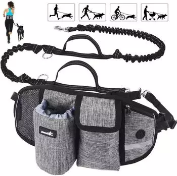 LuxusKollektion Joggingleine reflektierend elastisch 250cm, bis 110kg (Pecute)
