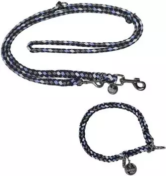 EQuest Ultimo Halsband & F&uuml;hrleine Set Hund, Blue Boy, 55cm (B71040.13)