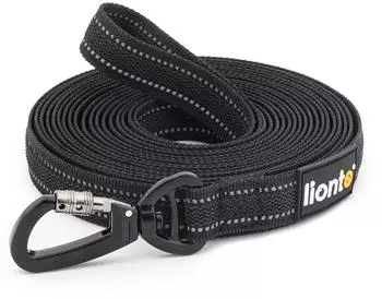 Lionto Schleppleine für Hunde, reflektierend, 15m (DL20014)