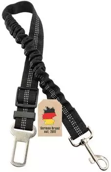 Intirilife Hunde-Sicherheitsgurt elastisch, schwarz (IL-100104)