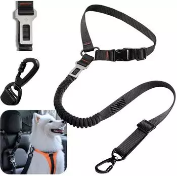 Spigen PS100 Universaler Auto-Sicherheitsgurt f&uuml;r Tiere, schwarz (ACP08926)