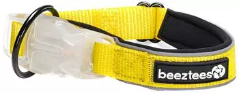 Beeztees Parinca Safety Gear Hundehalsband LED Nylon gelb ()