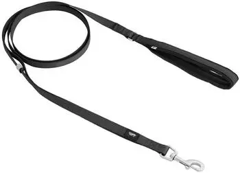 Hurtta Seeker Standard Leash schwarz, reflektierend, 180cm/15mm (935078)