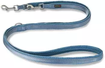 Wolters Führleine Light Mesh jeans, Maße: 200 cm / 15 mm