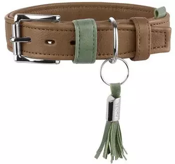 HUNTER Halsband Portofino taupe/t&uuml;rkis, Gr&ouml;&szlig;e: M-L / 60 cm