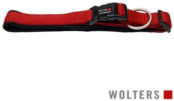 Wolters Halsband Professional Comfort extra breit 50-60cm x 45mm rot/schwarz