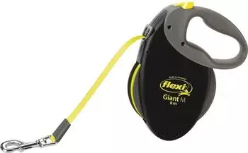 Flexi Giant Gurt M 8 m schwarz neon