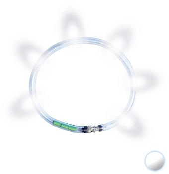 LumiVision LED-Leuchthalsband - Weiß