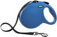 Hundeleine New Classic L Blau, Gurt Automatikleine - Flexi