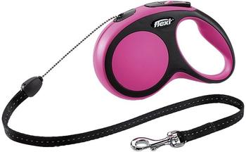 Flexi New Comfort Seil S 8m pink/schwarz