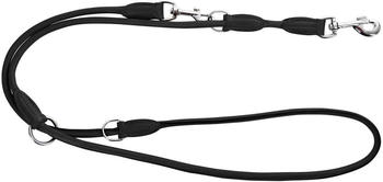Kerbl Round Leather Guide Leash Roma 200 cm black (81097)