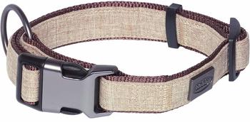 Nobby Halsband Linen Deluxe S-M 28-40cm braun