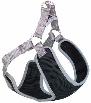 Nobby Geschirr Black Mesh Reflect S 41-46x1cm grau