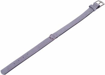 Nobby Halsband Velours M 47cm 38-44cm grau