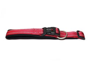 Wolters Halsband Soft & Safe reflektierend 55-60cm x 35mm cayenne/schwarz