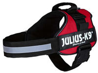 Julius-K9 Hundegeschirr Power rot, Gr. S, Breite: 30 mm, Bauchumfang: ca. 51 - 67 cm