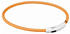 Trixie USB Flash Leuchtring orange L/XL