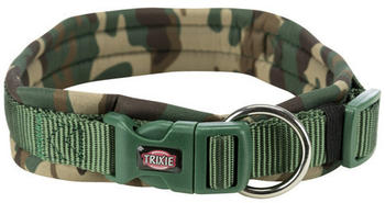 Trixie Premium Halsband mit Neopren camouflage/waldgrün L