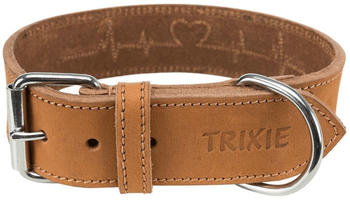 Trixie Fettleder-Halsband braun M