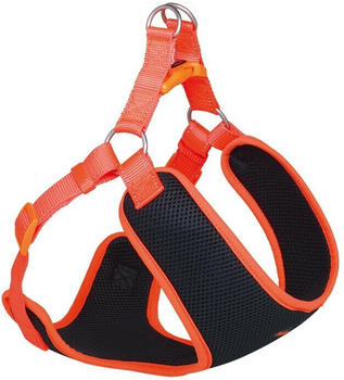 Nobby Geschirr Black Mesh Reflect XS 33-41x1cm orange
