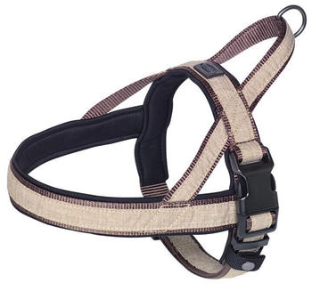 Nobby Hundegeschirr Linen Deluxe L 60-76x3cm braun