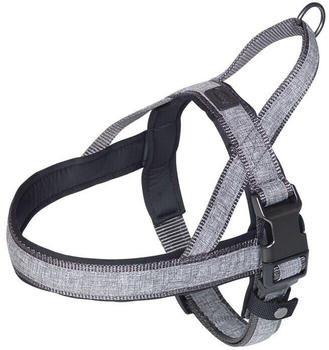 Nobby Hundegeschirr Linen Deluxe M-L 50-64x3cm grau