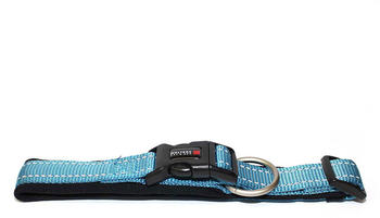 Wolters Halsband Soft&Safe reflektierend 55-60cm 35mm aqua/schwarz