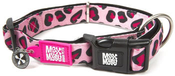 Max & Molly Smart ID Collar M Leopard Pink