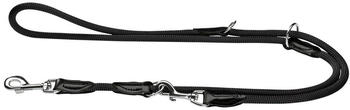Hunter Verstellbare Führleine Freestyle schwarz, Größe: 8 mm / 200 cm