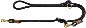 Hunter HUNTER Verstellbare Führleine Oss schwarz, Größe: 8 mm / 200 cm