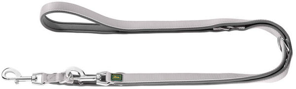 Hunter Verstellbare Führleine Neopren grau/grau, Maße: 15 mm / 200 cm