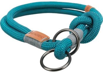 Trixie BE NORDIC Zug-Stopp-Halsband petrol/hellgrau S-M