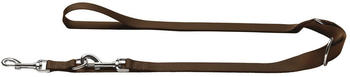 Hunter HUNTER Verstellbare F&uuml;hrleine London braun 10mm 200cm
