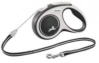 flexi Hundeleine New Comfort Gurt schwarz, Gr. S 5m, L&auml;nge: ca. 5 m