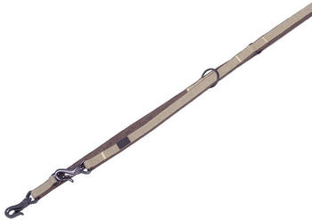 Nobby F&uuml;hrleine Linen Deluxe braun 200cm 25mm