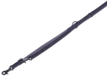 Nobby F&uuml;hrleine Linen Deluxe schwarz/grau 200cm 16mm