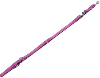 Nobby F&uuml;hrleine Velours fuchsia (Passion) 200cm 14mm