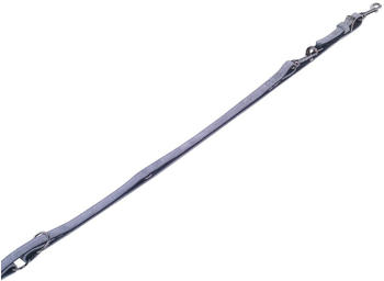 Nobby F&uuml;hrleine Velours grau (Plume) 200cm 18mm