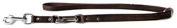 Das Lederband F&uuml;hrleine Weinheim mocca 200cm 22mm