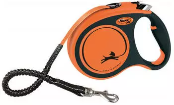 Flexi XTREME Gurt L 5m schwarz/orange