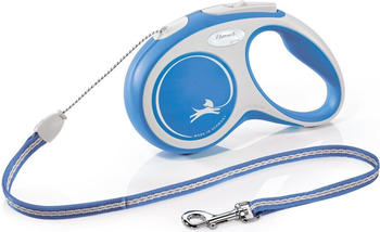 Flexi New Comfort Seil S 5m blau/weiß
