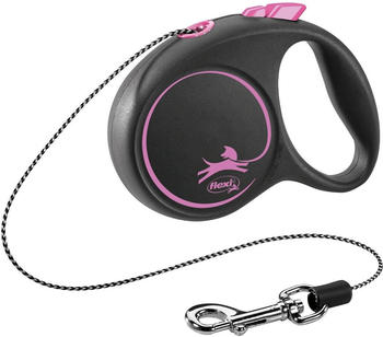 Flexi Black Design Seil XS 3m pink