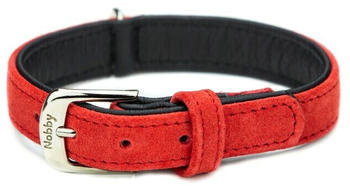 Nobby Halsband Velours XS 27cm 20-25cm rot