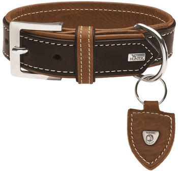 HUNTER Halsband Tara dunkelbraun/cognac 55cm 4,0cm
